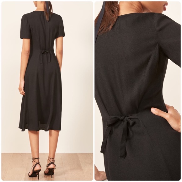 Reformation locklin dress - Black - Picture 4 of 6